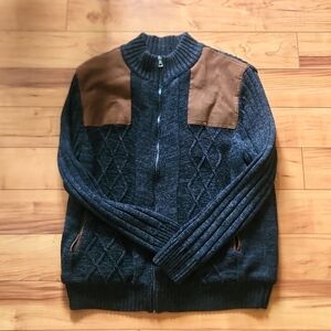 Alan Flusser Men's Zip Up Sweater